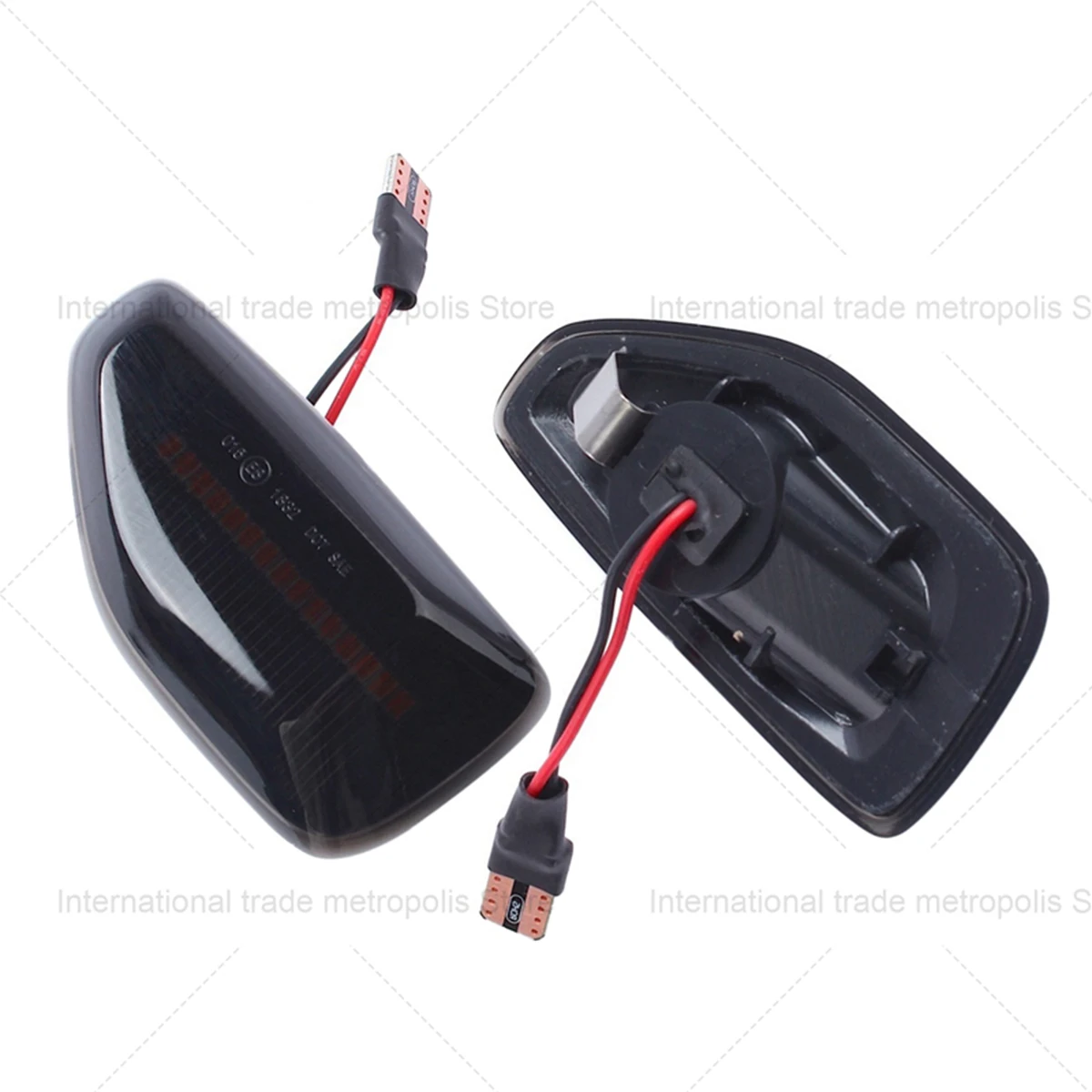 

For Dacia Duster/Logan II MK2 Smoked LED Dynamic Turn Signal Side Marker Light with Amber Indicator & Waterproof