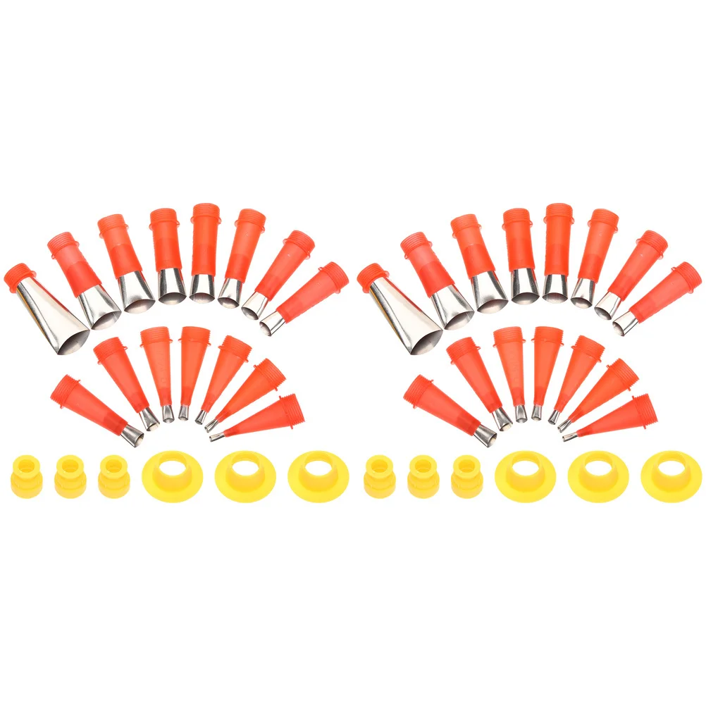 

2Sets Caulking Nozzle Applicator Finishing Tool Set Stainless Steel Different Sizes Caulking Tips Caulk Tool for Various Gaps