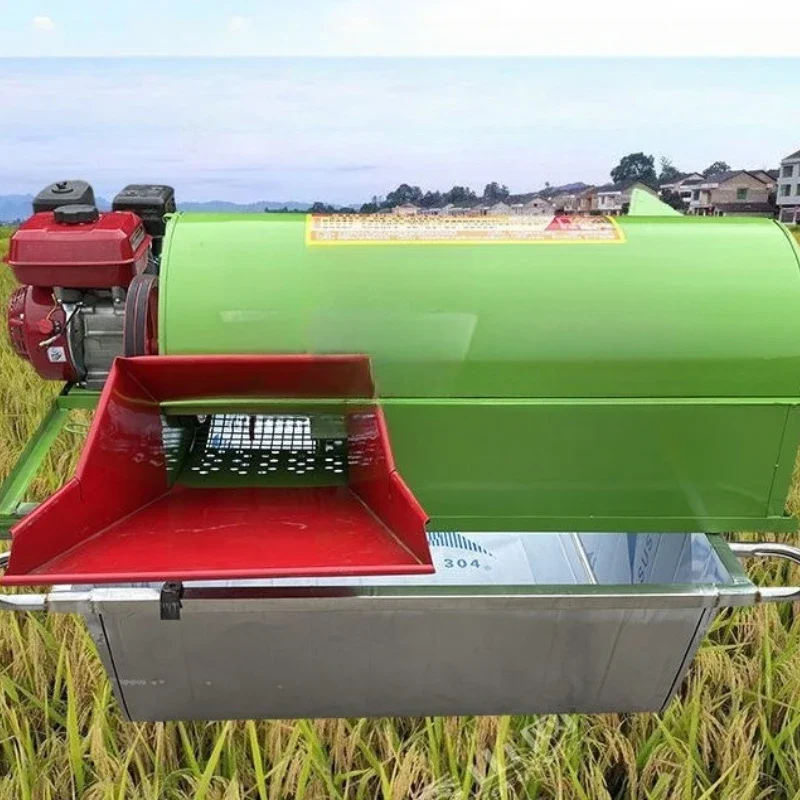 

Automatic threshing machine, small rice threshing household millet thresher