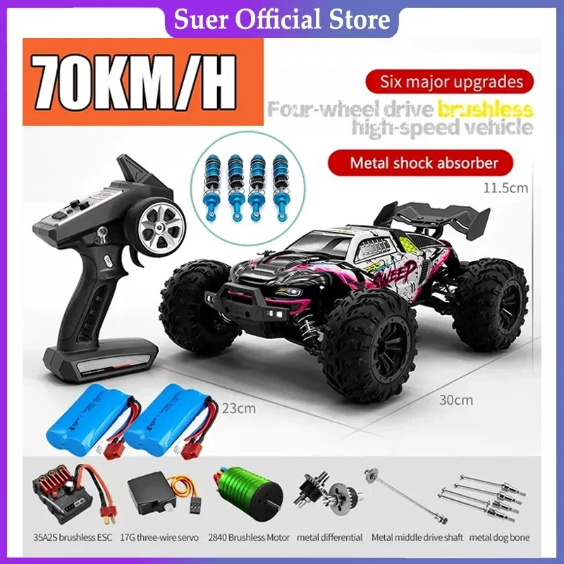 

Children's Remote Control High Speed Truck, Giant Dump Truck, 1:1670 Km/H 050KM/H, 4WD with LED Remote Control, Wltoys 144001