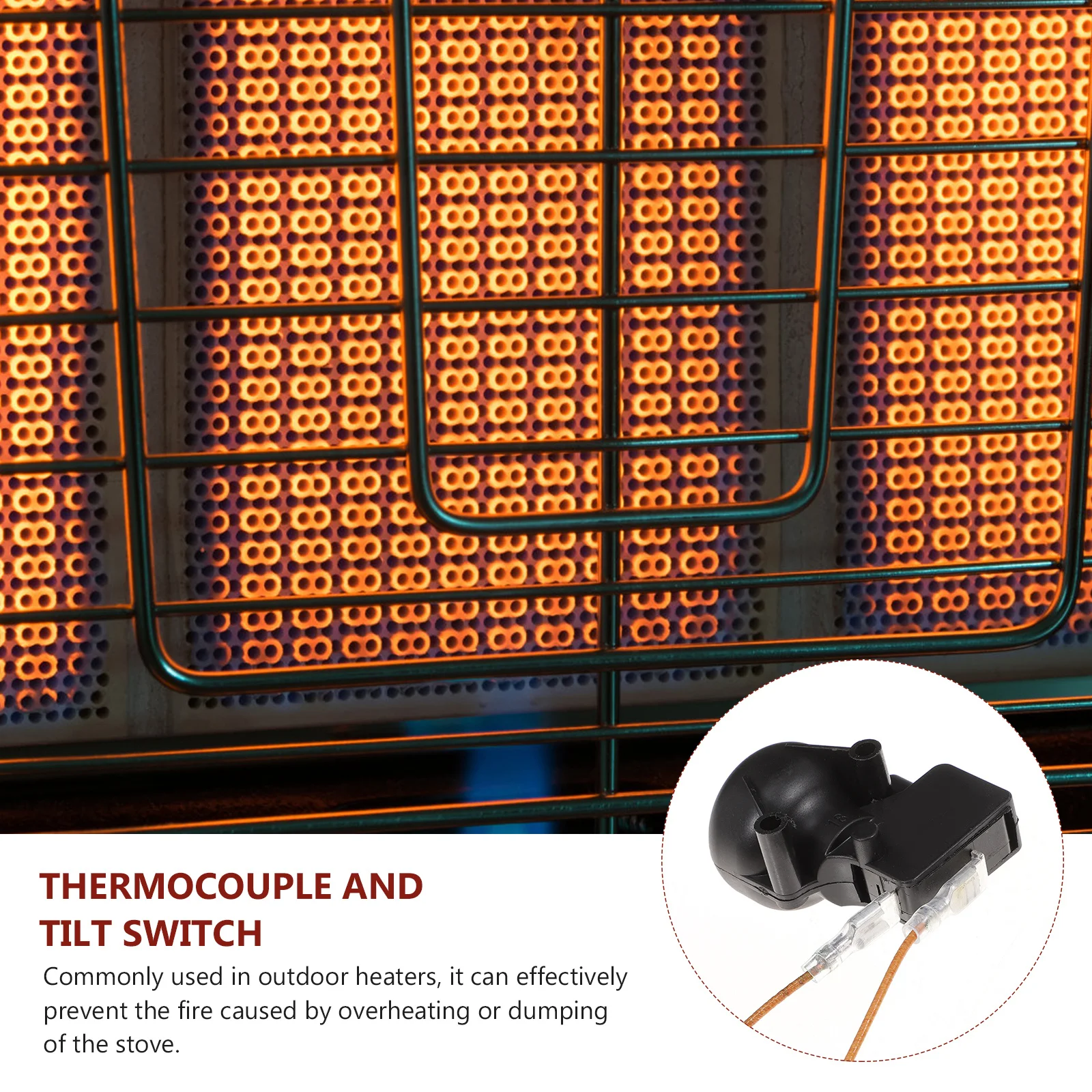 

1 set Thermocouple Probe Assembly Tilt Safety Sensor For Outdoor Patio Heater Repair Replacement M8X1 Threaded Head Gas Valve