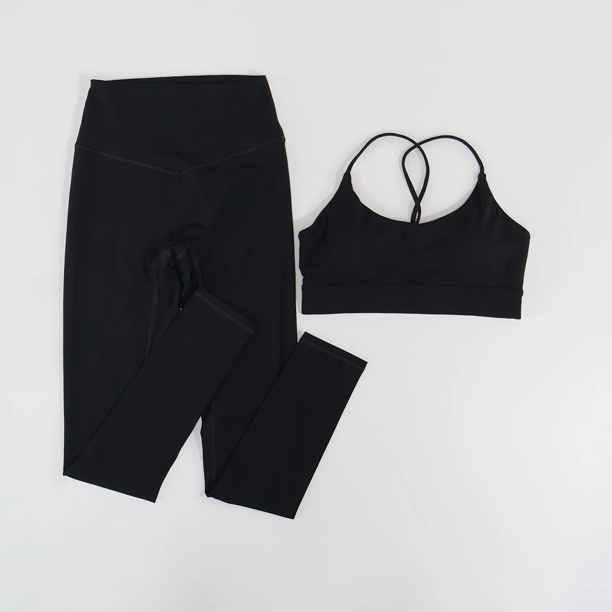 Neues Sommer-Sportset für Damen, 2-teilig, ärmellos, für Fitness und Yoga, mit hoher Taille, atmungsaktiv, eng anliegend, zweiteiliger Sportanzug für Frauen – Detail 16