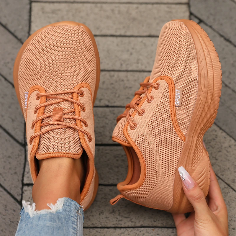 

Soft New Women's Wide Last Shoes Breathable Shock-absorbing Platform Thick Soled Walking Shoes Outdoor Daily Versatile Sneakers