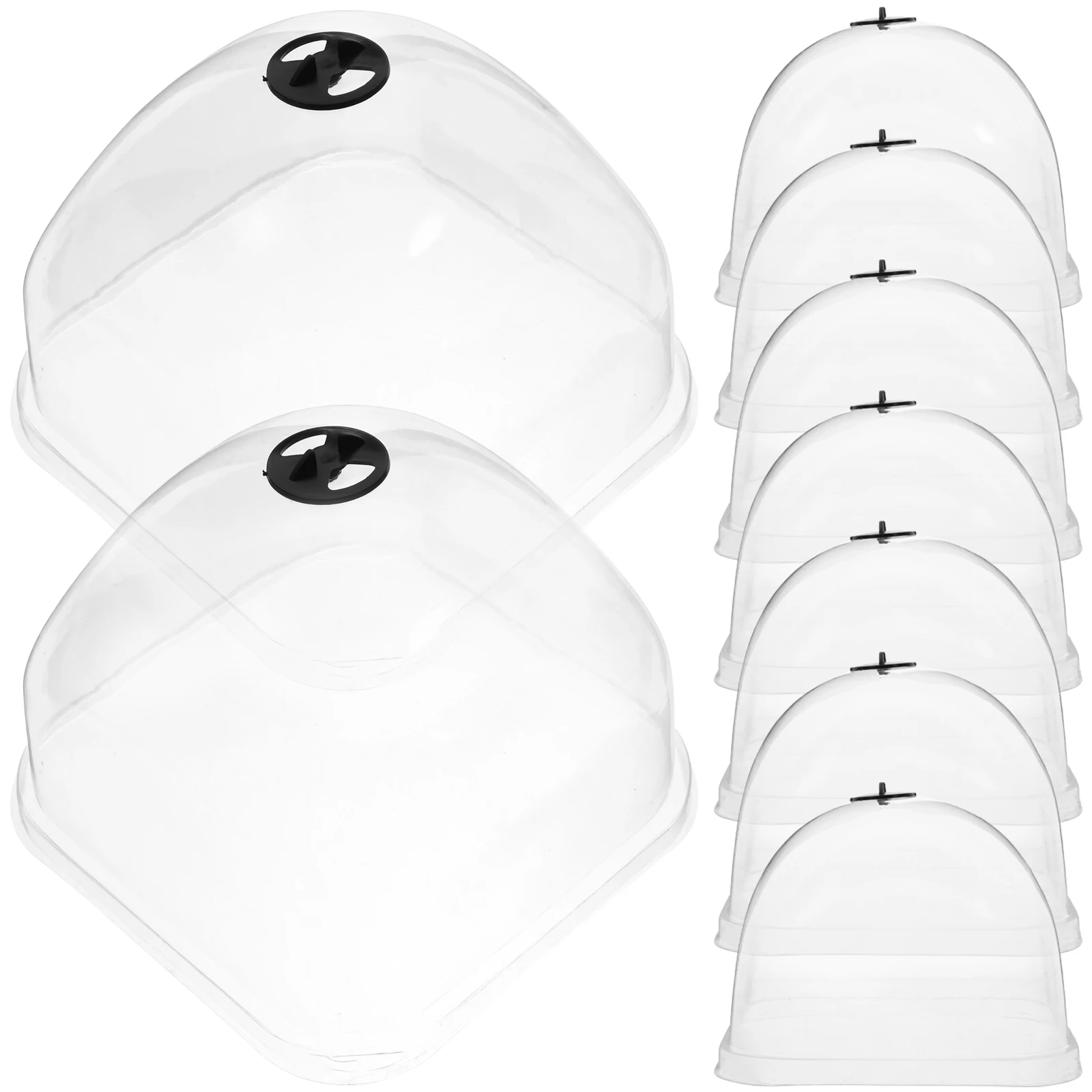 

10 Pcs Moisturizing Planting Cover Protector Plants Garden Cloches Plastic Bell Jar