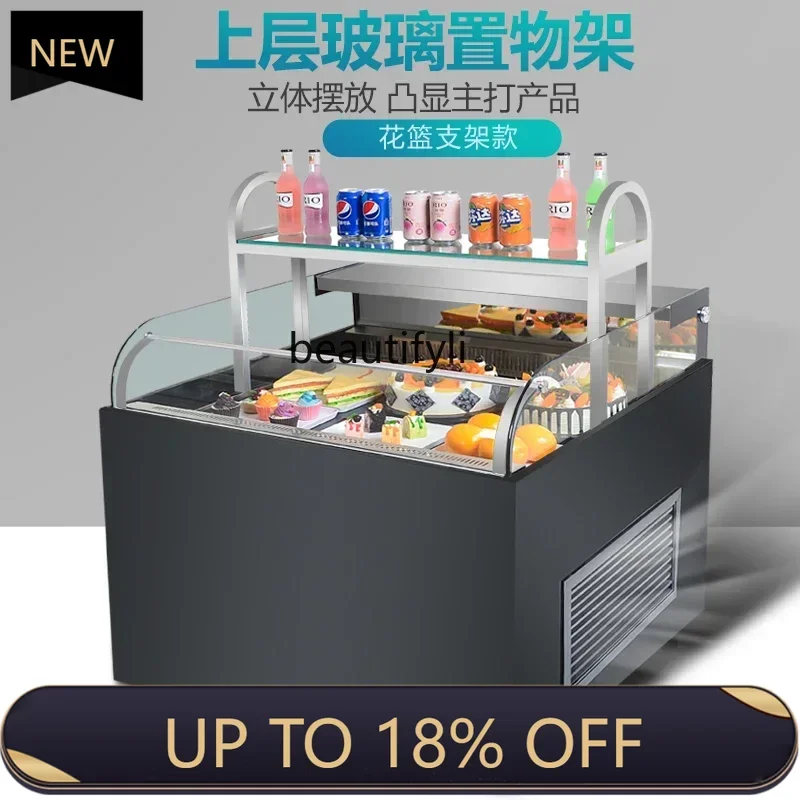 

Z189 YH A56 Xuehong Cake Open Refrigerated Cabinet Dessert Fresh Bread Display Open Sandwich Cabinet