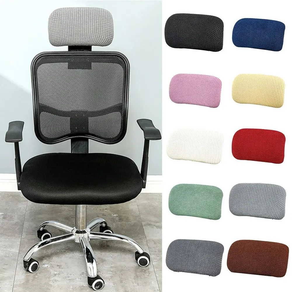 

Waterproof Gaming Esports Chair Head Pillowcase Chair Sleeves Boss Chair Office Swivel Chair Head Cover Stretchy Headrest Cover