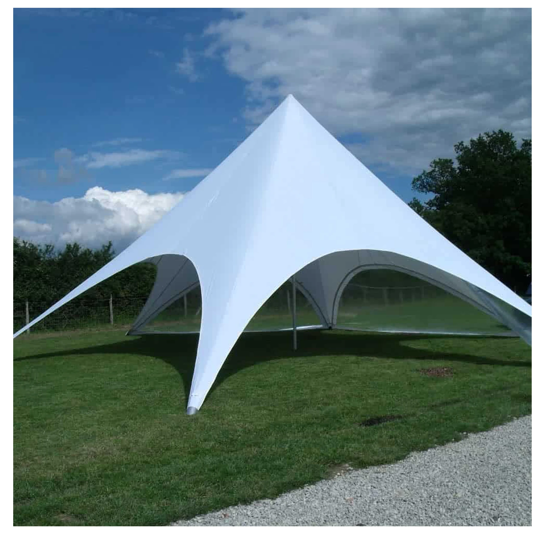 Star-shaped tent suitable for camping and wedding