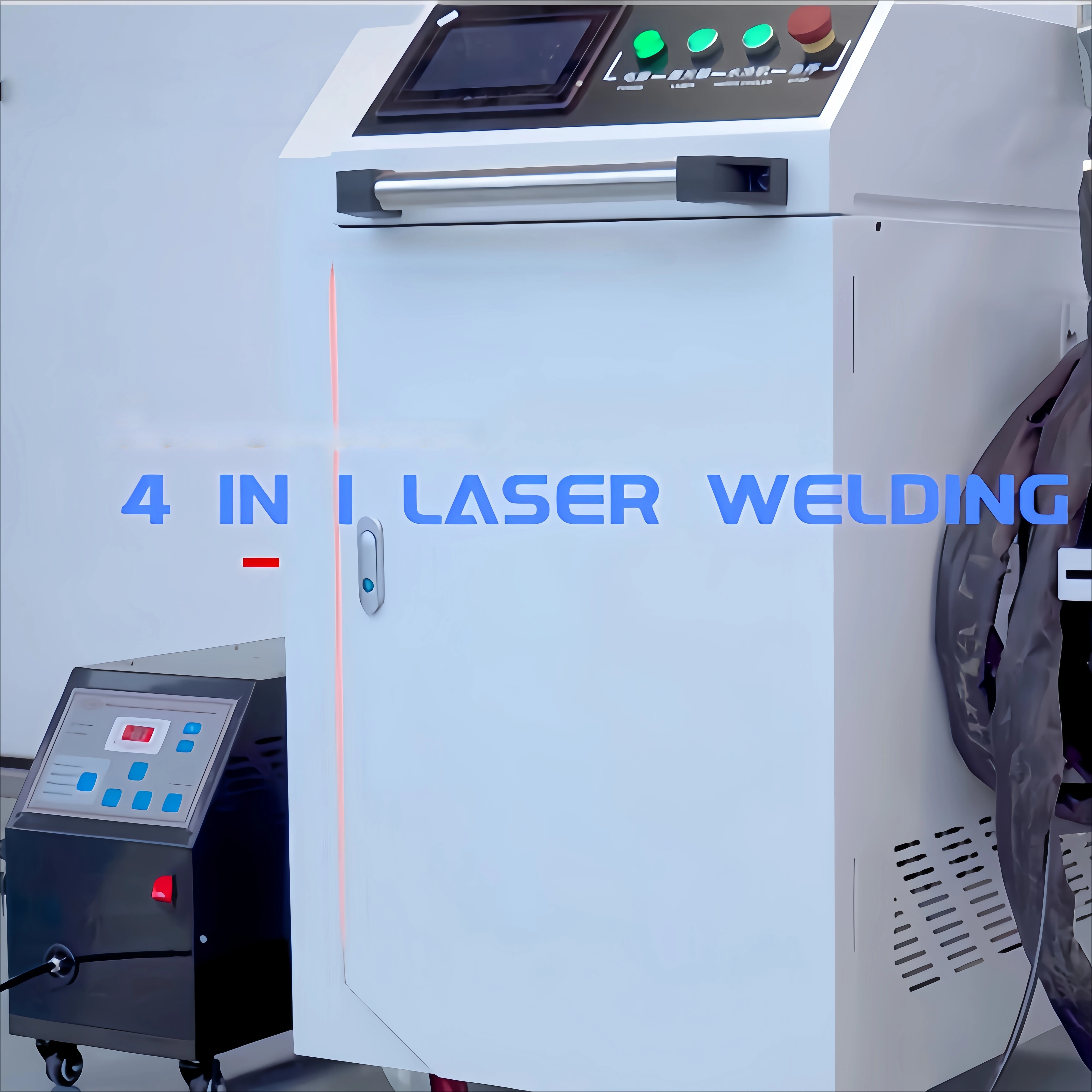 4-in-1 Handheld Welder Machine for Metal Cutting, Welding, Rust Removal & Cleaning  Commercial Multi-Function Tool
