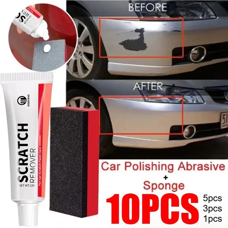 Car Scratch Remove Automobile Polishing Paste Sponge Pickup Trucks Body Paint Smooth Care Refurbishment Broken Scratchs Repair