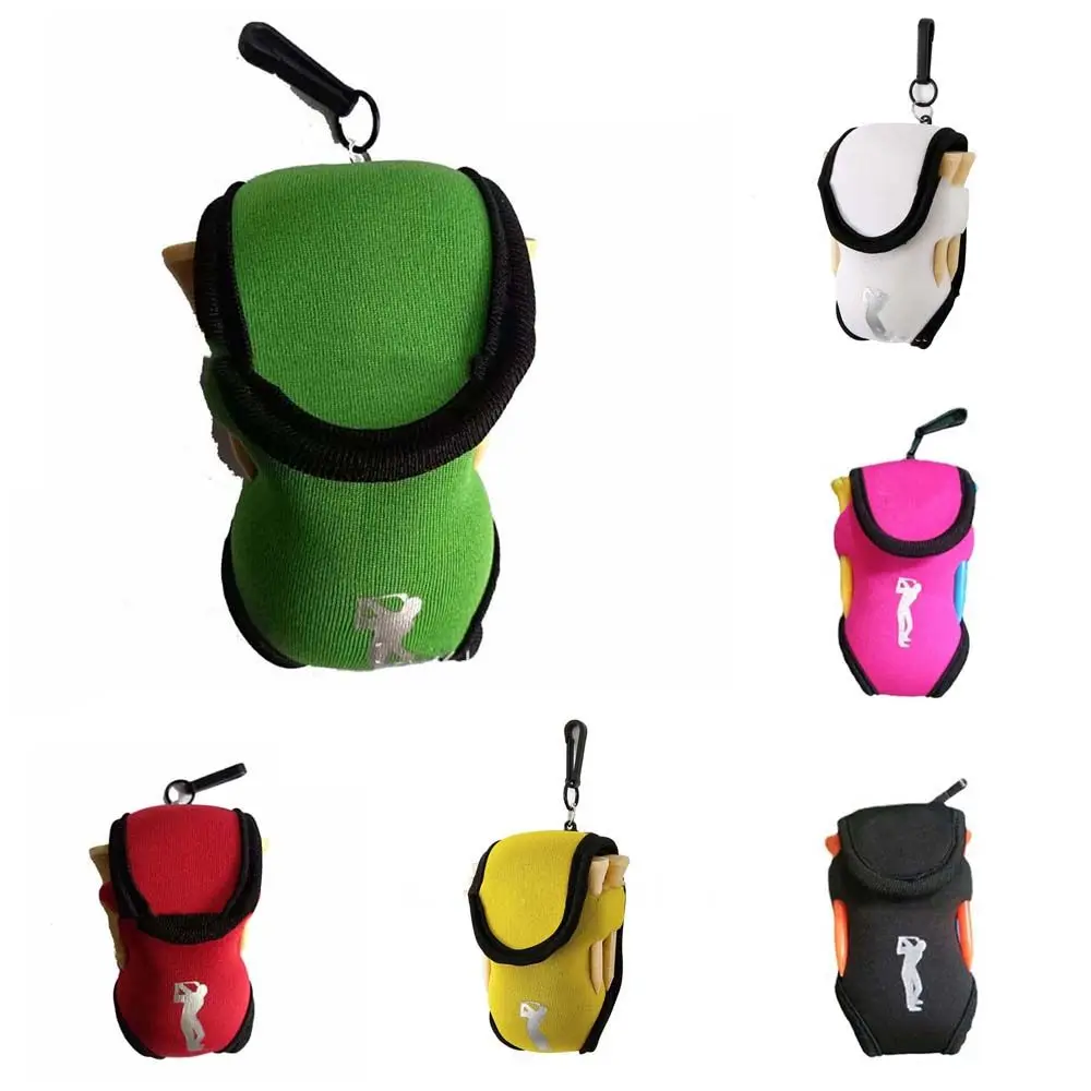 Bolsa pequeña de neopreno para pelota de Golf, bolsa deportiva para entrenamiento al aire libre, 1 unidad