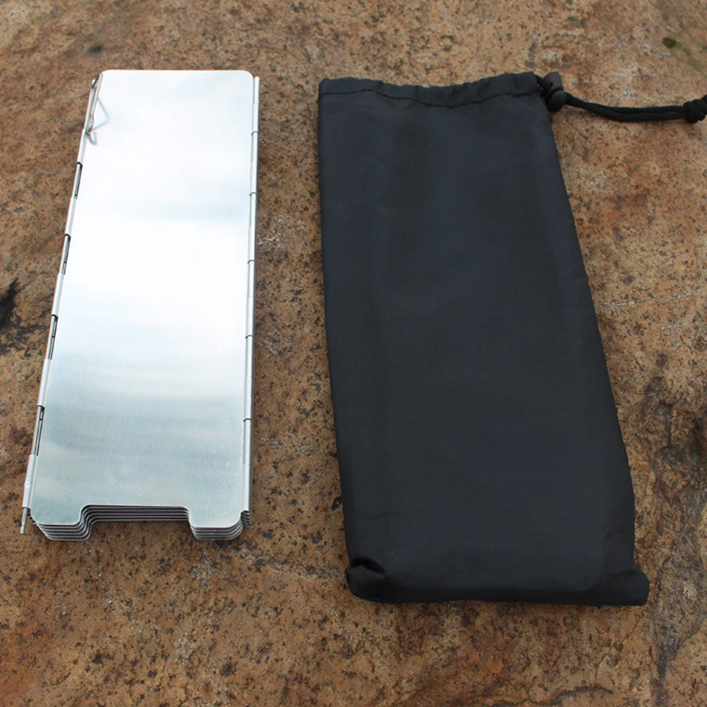 

Stove Windshield for Gas Stoves Guards Camping Cooking Utensils Fire Accessory Grill Screen Cover Accessories Windscreen