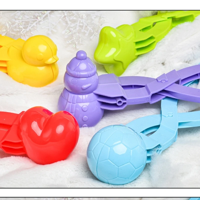 Kinder Winter Schneebälle Maker Clip Machen Klemme Schnee Greifen Sand Form Werkzeug