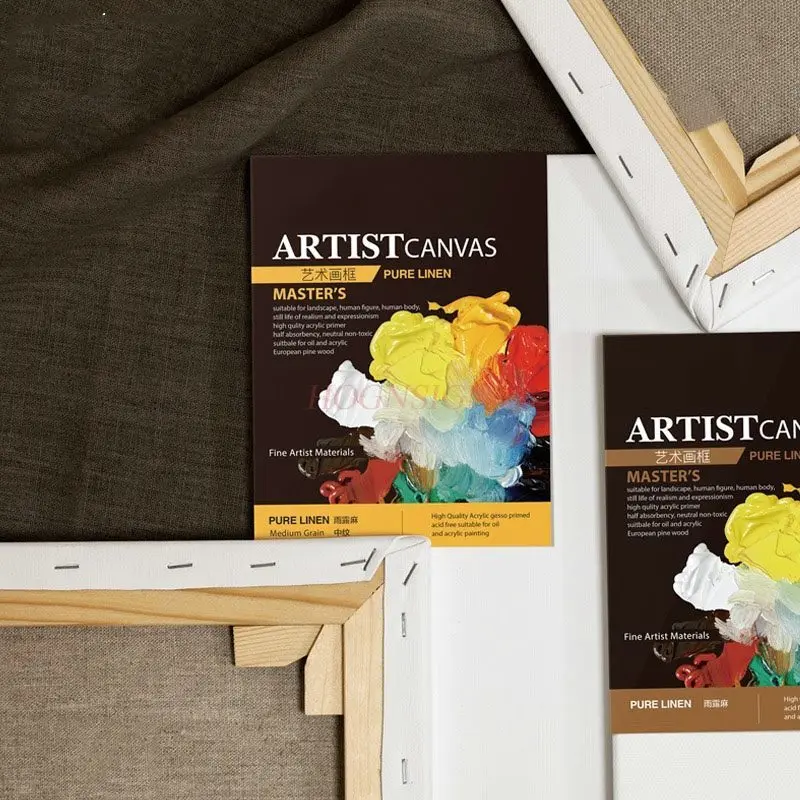 

5PCS Oil Painting Cloth Frame Blank Cloth Frame，Master level Rain Dew Sesame Oil Painting Frame Medium Pattern