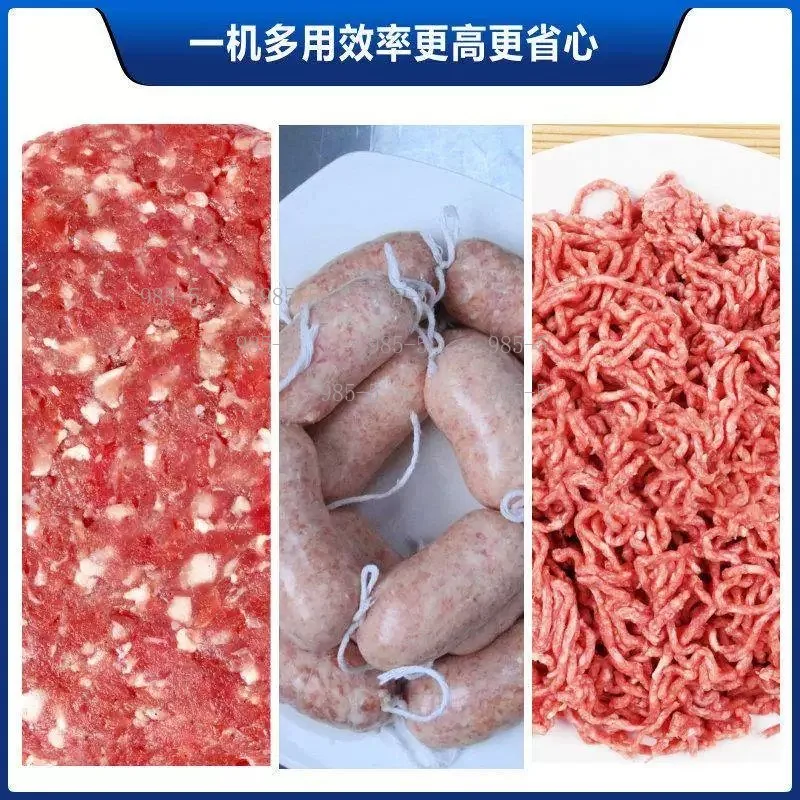 Electric Commercial Meat Cutter Mincer Multifunctional Sausage Stuffer Minced Meat Cooking Machine