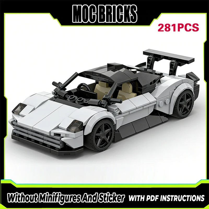 

Модель гоночного автомобиля MOC: Гибридный суперкар из строительных блоков, модульная технология, подарки, праздничный набор для сборки, детские игрушки