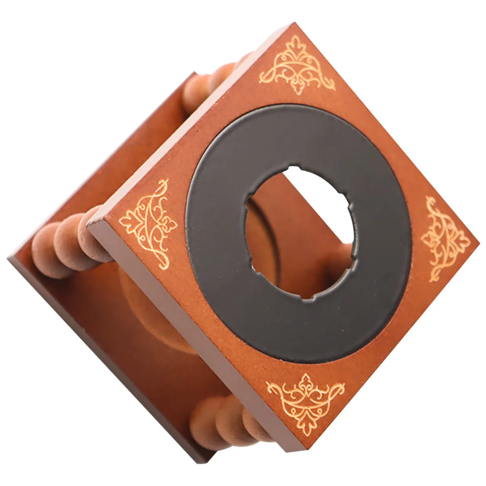 

Wax Seal Warmer Small Wax Melting Pot for Seal Stamps with Wood Base Metal Bowl Heat Resistant Portable DIY Gift