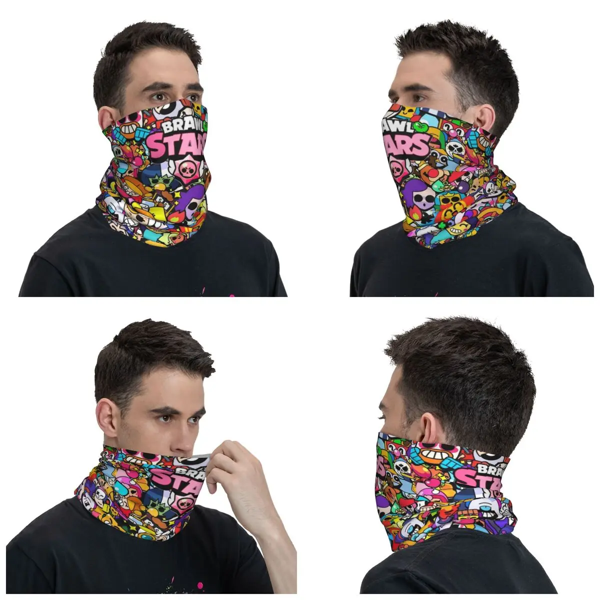 Brawlled Game Accessories Bandana Neck Gaiter Mask Scarf Warm Running Headwear Unisex Windproof