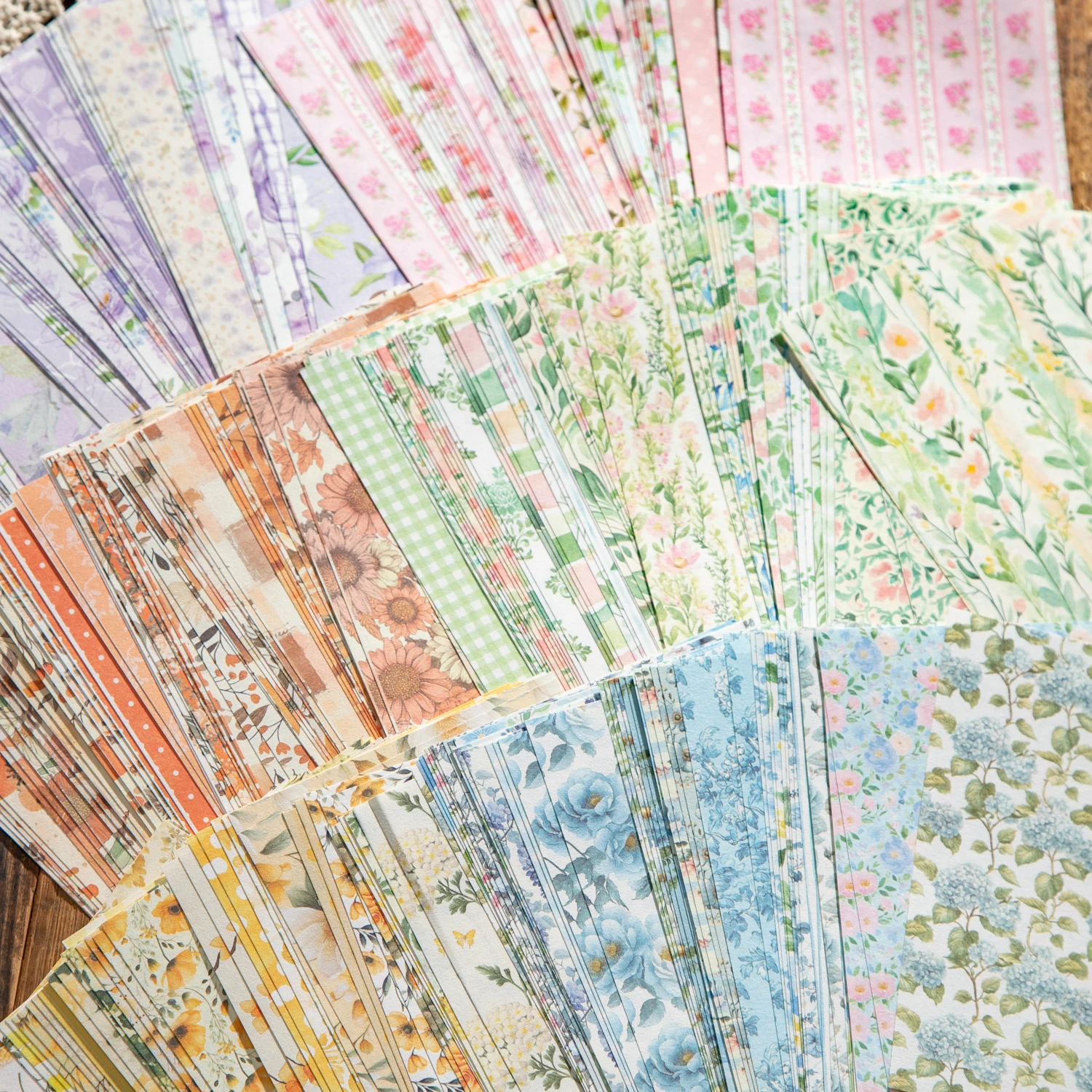 50 ورقة خمر نمط الأزهار المواد ورقة DIY بها بنفسك سكرابوكينغ ديكور ورق الحرف الكولاج غير المرغوب فيه مجلة جماليات القرطاسية #3