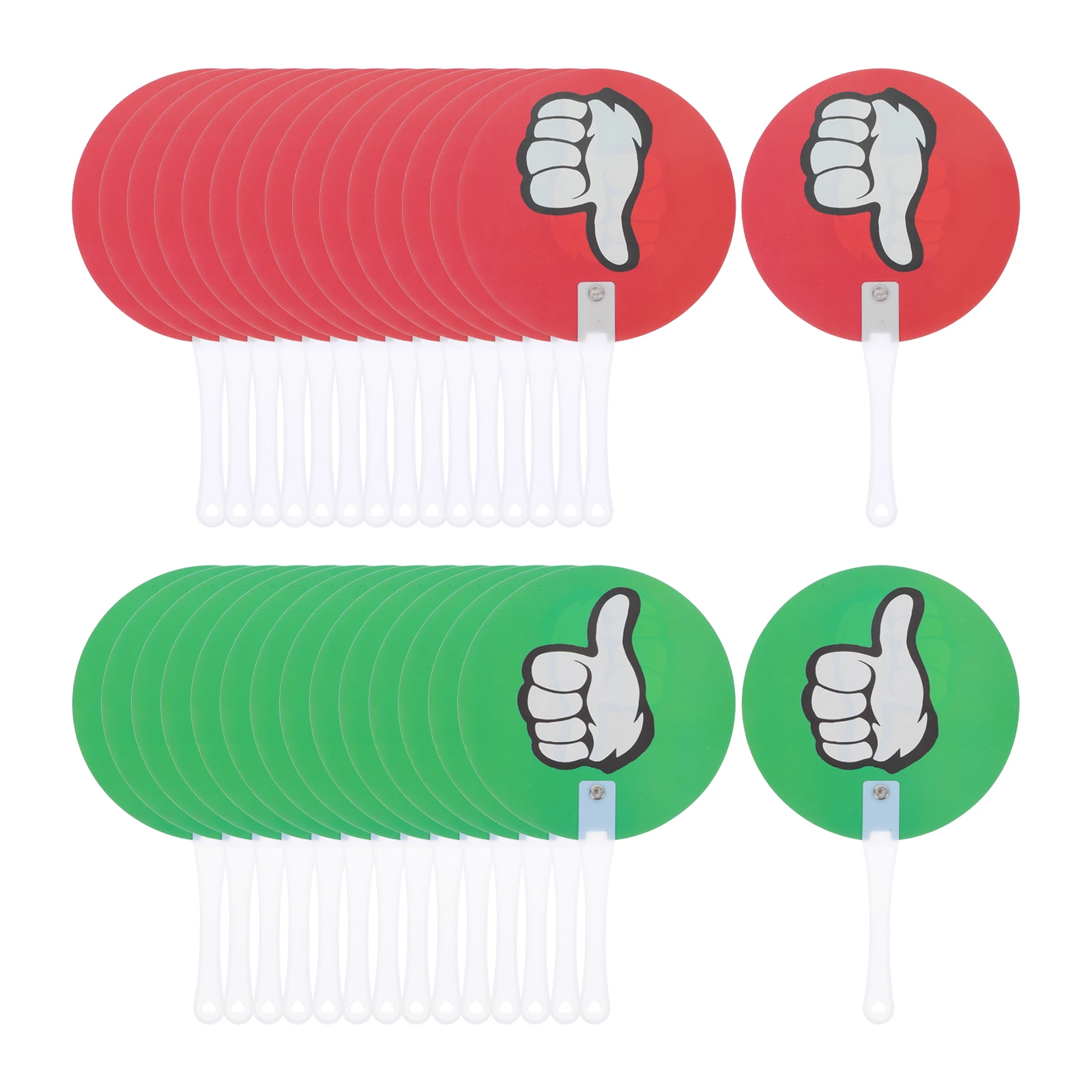 

30pcs Classroom Paddle Teacher Judging Portable Reusable Paddle For School Game Classroom Supplies Accessory Plastic