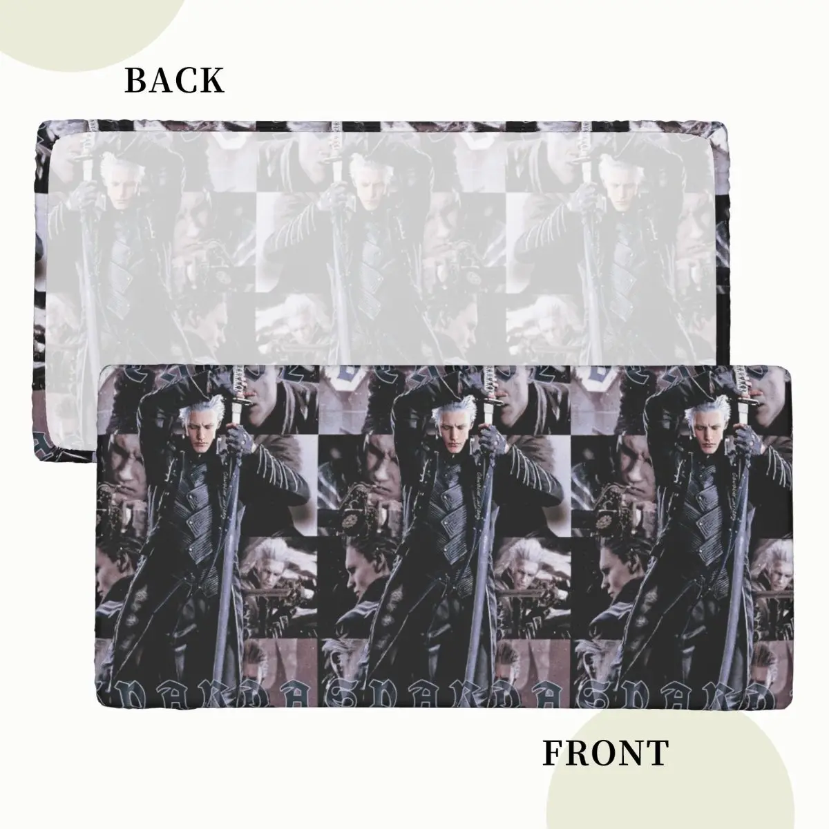 Vergil From The Devil May Cry Seri Customized Rectangular Tablecloth Oilproof Table Cover for Festival Decorations Table Cloth