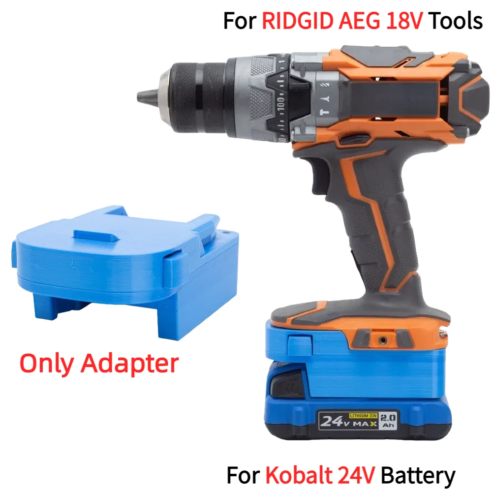 Adapter/Converter for Kobalt /BAUER /OZITO /SKIL / PARKSIDE X20V 18V-24V Li-ion Battery To RIDGID AEG 18V Power Tools Accessory - view 5