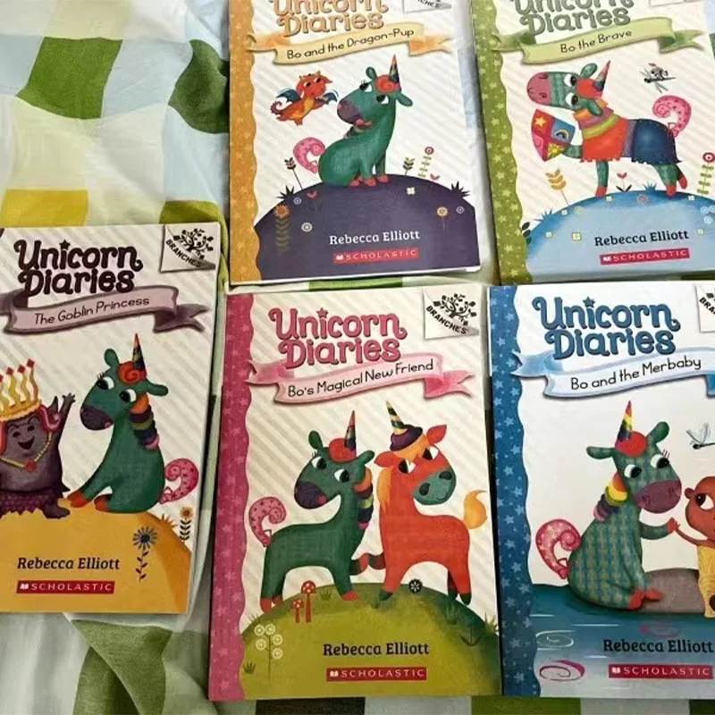 5 Volumes of Unicorn Diaries Children's Bridge Chapter Book Children English Book for Kid Bedtime Reading