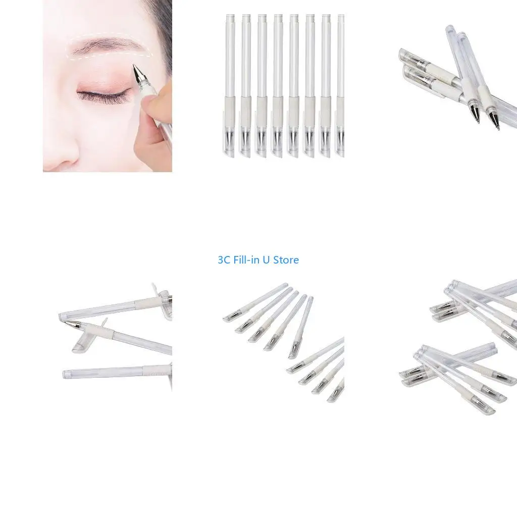G8TA 10x White Surgical Skin Marker Surgical Skin Marker Permanent Makeup Pen