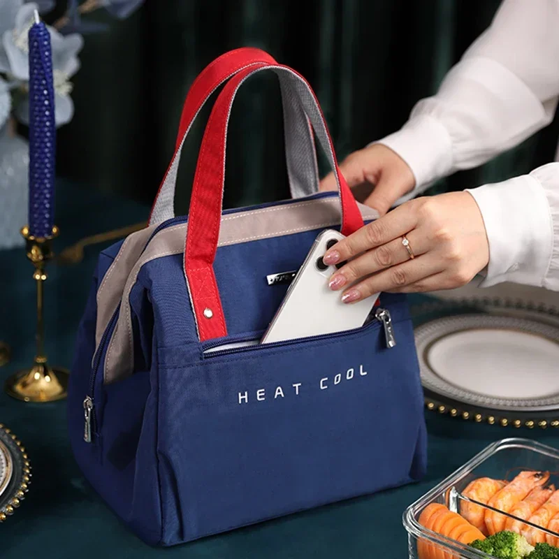 Waterproof Concise Convenient Fresh Cooler Bags Thermal Lunch Food Box Portable Picnic Travel Bag Bolsa Large Lunch Bag