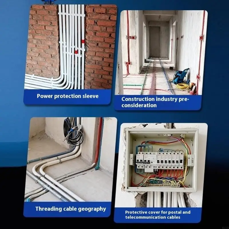 صندوق وصلات كهربائية مع غطاء 3/4 طريقة صندوق وصلات صندوق سلك مستدير موصلات قناة الخائن للاستخدام المنزلي والمكاتب M4YD