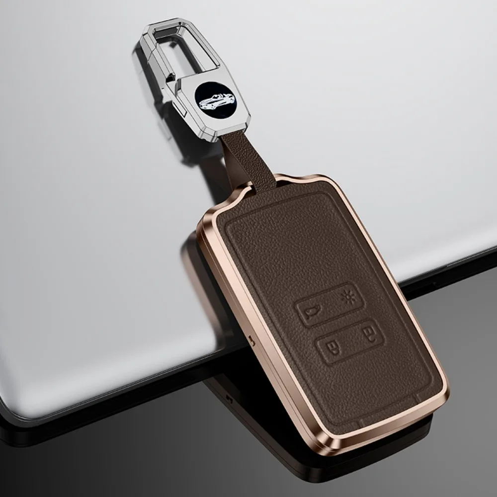 brown with keychain