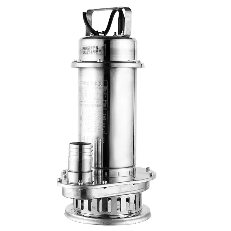 1.5kw Submersible Sewage Pump with 15m3h Capacity 2hp Electric Iron Cast Motor Low Pressure Basement Wastewater Pump