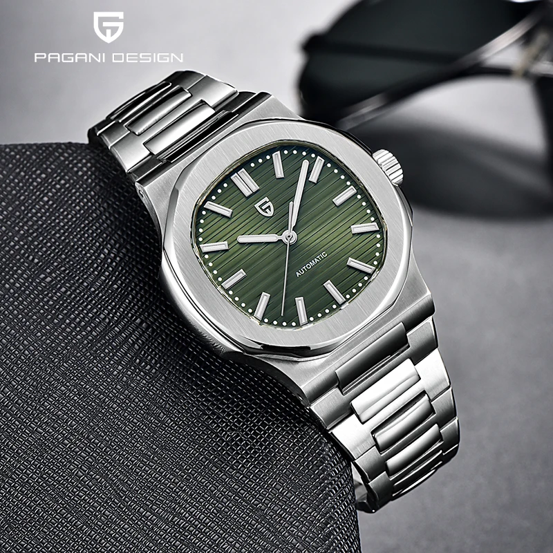 PAGANI DESIGN Mechanical Automatic Mens Watches Sapphire Bracelet Waterproof Accessories Stainless Steel Relogio Masculino 2024