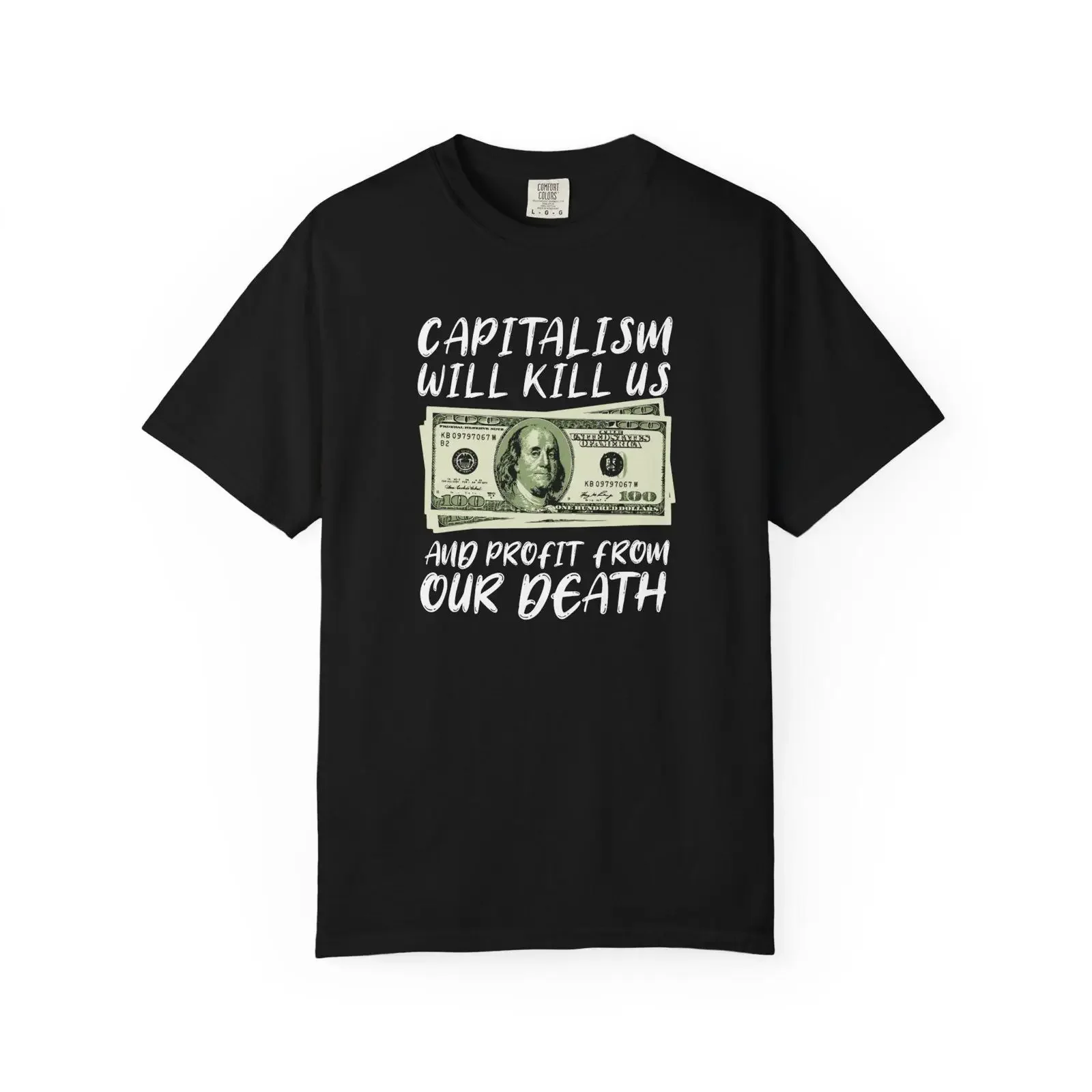 Activist T shirt Protest Political Apparel Capitalism Kills Anti Social Justice Top vintage Washed Comfortable Versatile Casual