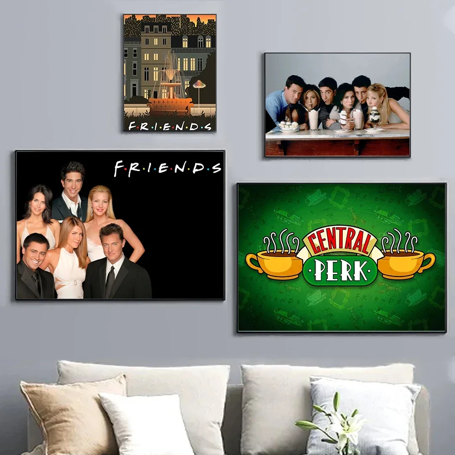 Classic TV Show Series Friends Photos Graffiti Posters Canvas Painting Wall Art Modern Paintings for Living Room Home Decor