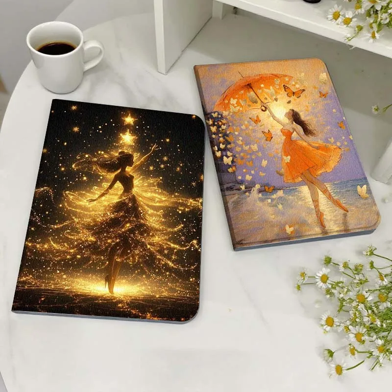 

Art Sparkling Color Girl For Xiaoxin Lenovo Tab Pad K11 K10 M10 P11 3rd Plus Pro Legion Y700 Y900 Gen4 2 Tablet Case Gift