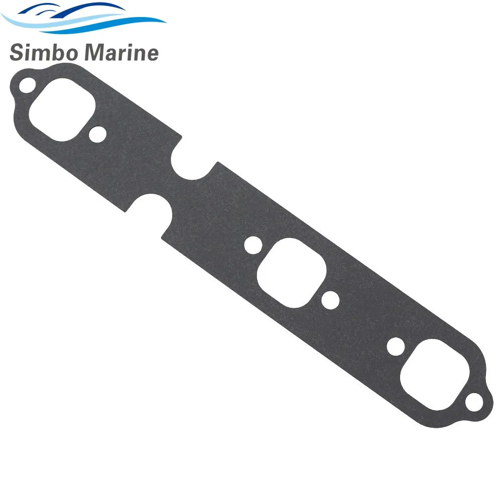 2 pcs Exhaust Manifold Gasket for Volvo Penta 3853412 for OMC V6 fits MerCruiser 4.3 Replace 27-99757 8M0215011 9-61421 32170 image 2