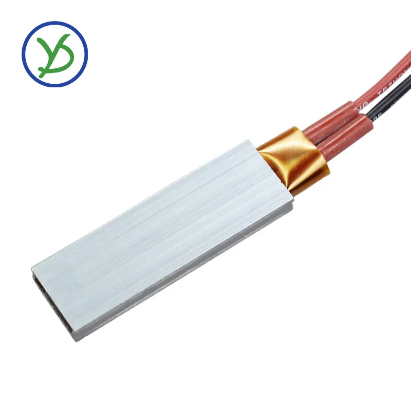 46x15mm 220v 230°C Constant Temperature Ceramic Plate Heater Ptc Heating Element Thermal Resistance Plate Aluminum