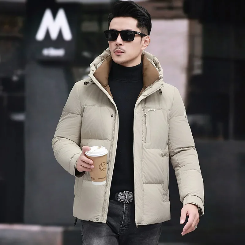 Short Down Jacket Hooded Jackets Designer Clothes Men Men's Down Jacket for Winter Casual Man Sack Duck Down Padding Coat