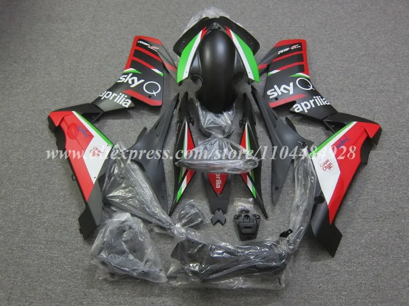 4Gifts New ABS Motorcycle Fairings Kit Fit For Aprilia RSV4 1000 2009 2010 2011 2012 2013 2014 Bodywork Set Red Black Matte