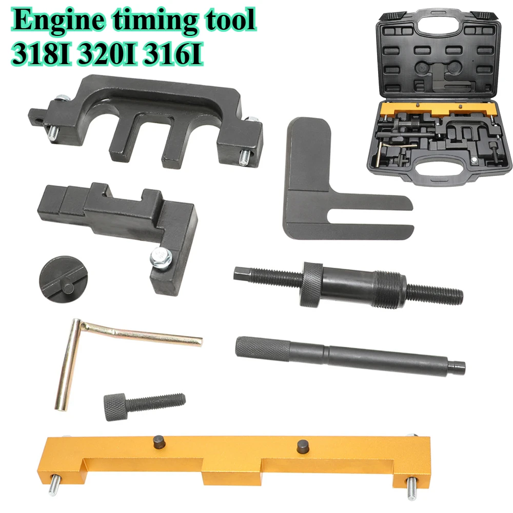 

Набор инструментов для блокировки газораспределения бензинового двигателя, подходящий для BMW N42 N46 N46T B18-A B20-A-B Инструмент для установки и снятия распределительного вала