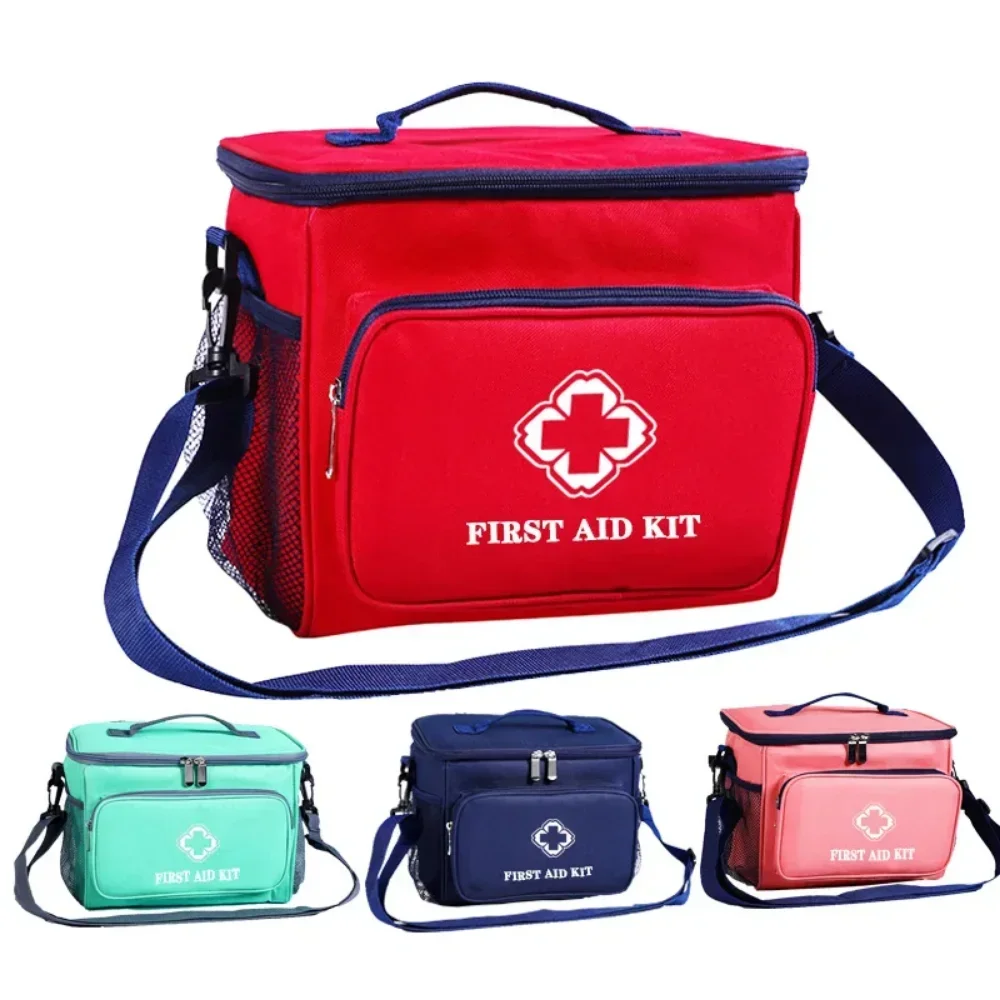 ขนาดใหญ่ความจุถุงเก็บยา Empty Travel First Aid Kits แบบพกพา Medical Organizer รถชุดการอยู่รอดฉุกเฉิน