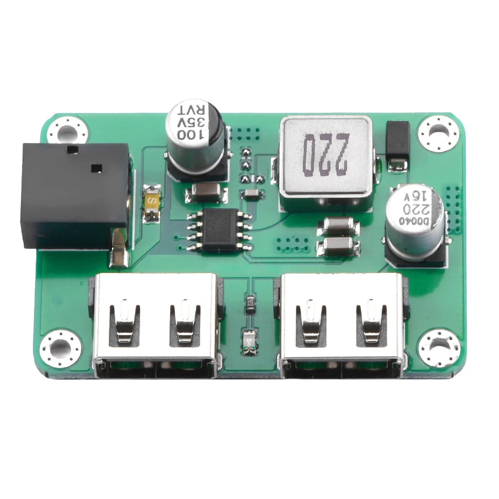 DC9V-32V to DC 5V 3A Buck Converter Supply Module Step-Down Mobile Phone Charging Board 2USB Short-Circuit Protection