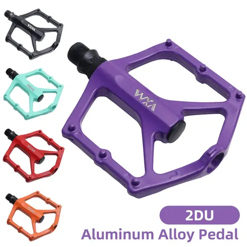 Imagen 1 del producto Pedales de bicicleta ultraligeros 2DU, accesorios de piezas de bicicleta de plataforma plana para ciclismo de carretera bmx Mtb