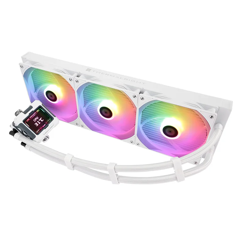 Thermalright FW 420 WHITE CPU cooler fan all-in-one screen water cooling radiator,cpu water cooler ARGB 120mm fan