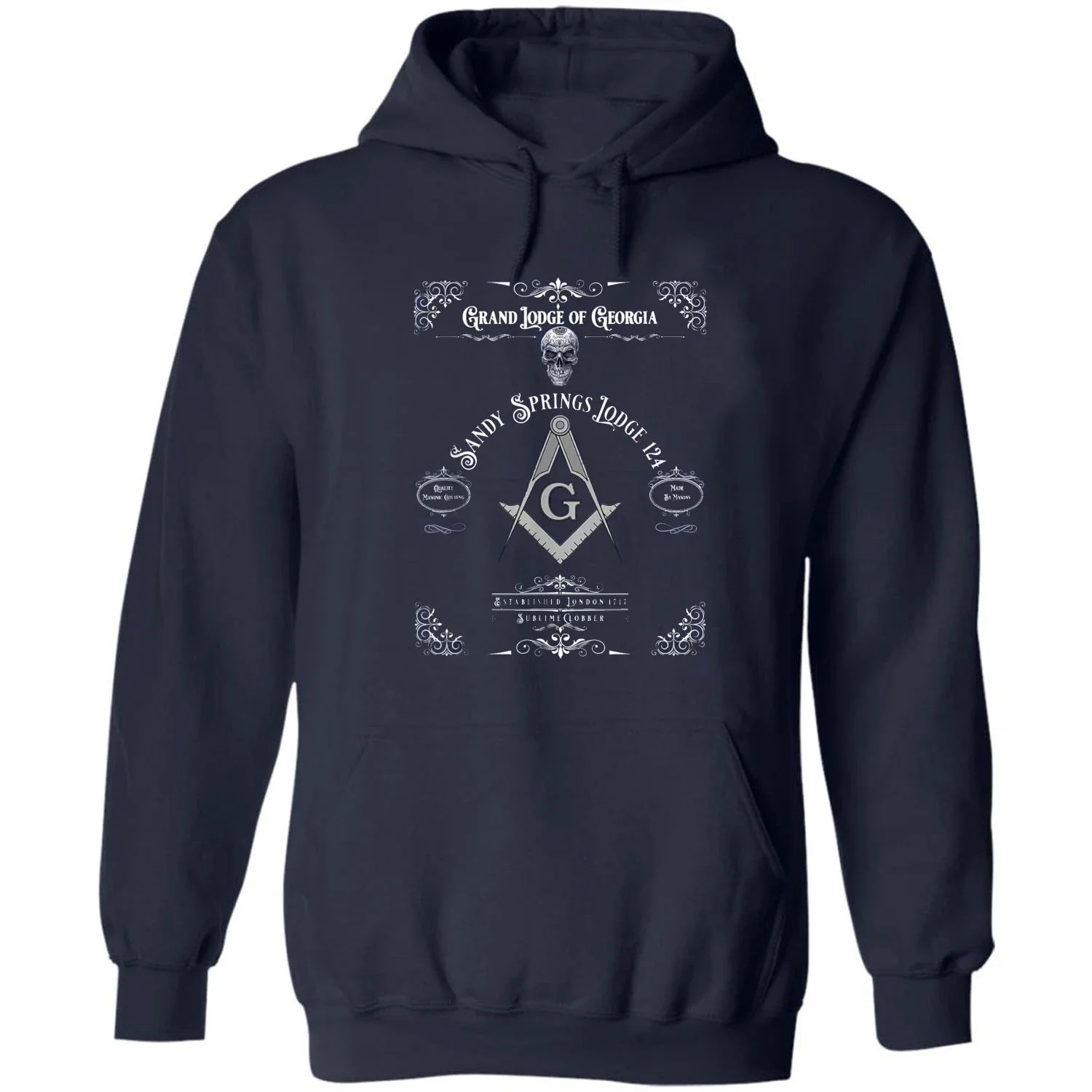 Sandy Springs Masonic Lodge Freemason Pullover Hoodie New 100% Cotton Comfortable Mens Sweatshirt Fashion Mason Streetwear