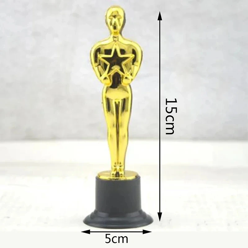 24PCS  Model Oscar Statuette Toy Mini Trophies Children\'s Award Gifts Reusable Baking Decoration Accessories Gifts