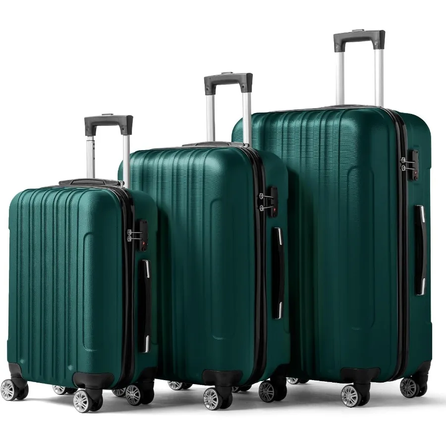 Luggage Set of 3 Hardside Suitcase Sets - 20/24/28