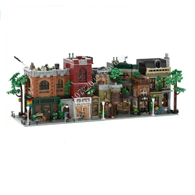 

8455 шт. городская коллекция MOC головоломка StreetView архитектура праздник креативная сборка на день рождения Рождественский подарок для детей в возрасте