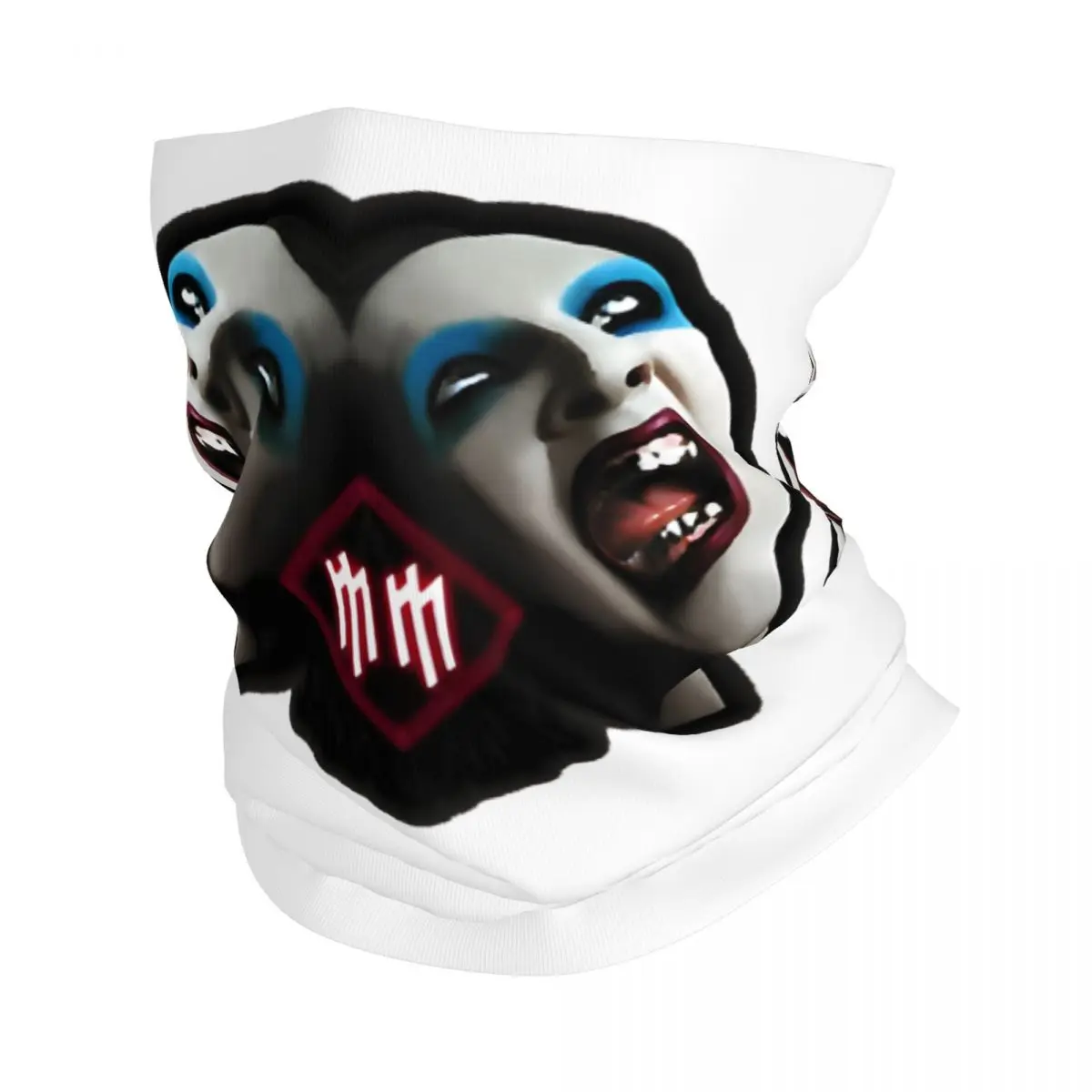 Copy MM Portrait Two Mansons Fan Marilyn Manson Bandana Neck Gaiter Printed Balaclavas Wrap Scarf Multifunctional Men Adult