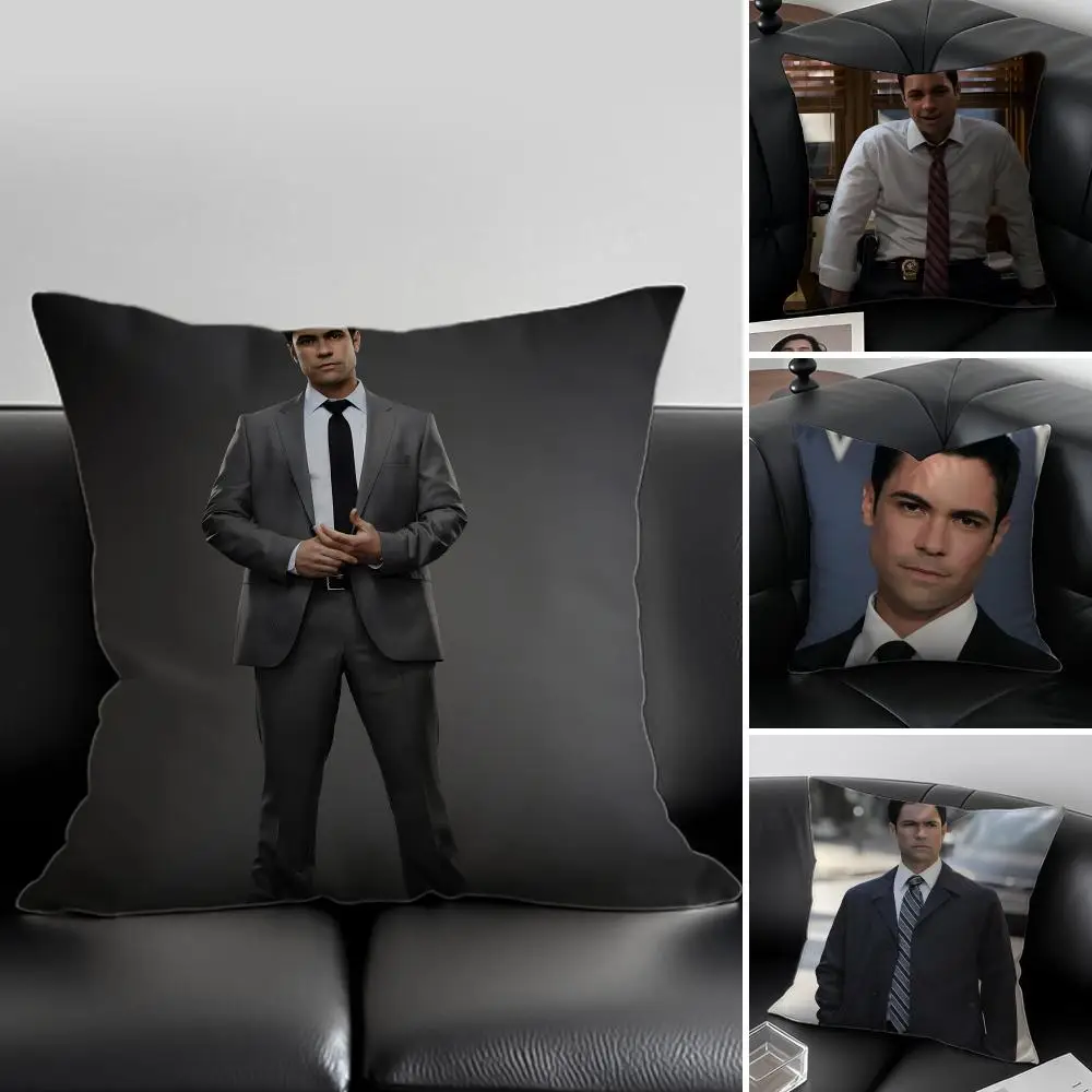Funda de cojín N-Nick Amaro Pillow Law & Order, funda de almohada antipolvo con cremallera invisible, cojín de felpa sedosa